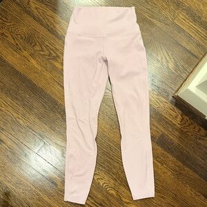 lululemon align high-rise 25” pants in blush/mauve